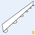 Zahnblech Hoffmann 35-207 kleine Sicke