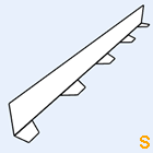 Zahnblech Hoffmann 50-250 klein Sicke