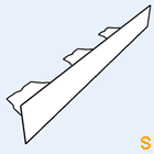 Zahnblech Fischer 150-280 große Sicke