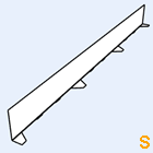 Zahnblech Arcelor Ondatherm 1001 kleine Sicke