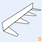 Zahnblech Fischer 165-250 kleine Sicke