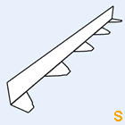Zahnblech Fischer 85-280 kleine Sicke