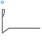 Tropfkante mit Entwässerungsnase