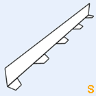 Zahnblech SAB NL 50-250 kleine Sicke