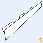 Zahnblech Fischer 135-310 große Sicke