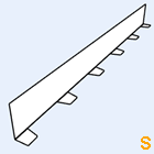 Zahnblech Hoffmann 40-183 kleine Sicke