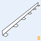 Zahnblech SAB 40-183 kleine Sicke
