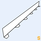 Zahnblech Fischer 35-207 kleine Sicke