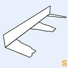 Zahnblech JID200-375 kleine Sicke